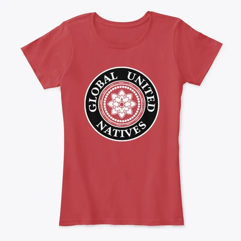 Global Natives Comfy Womens Tee, Red