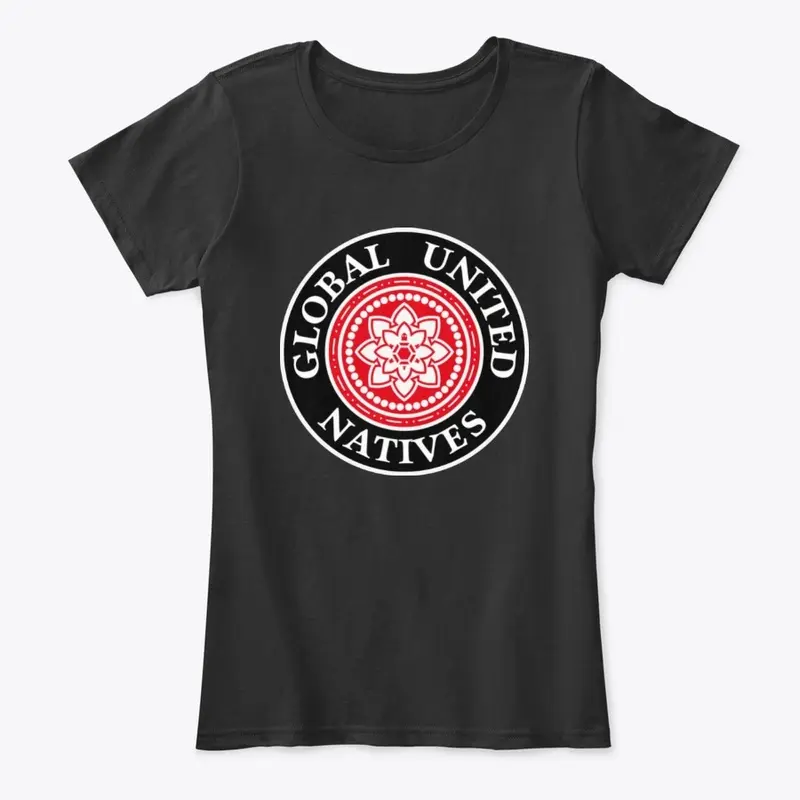 Global Natives Comfy Womens Tee, Black