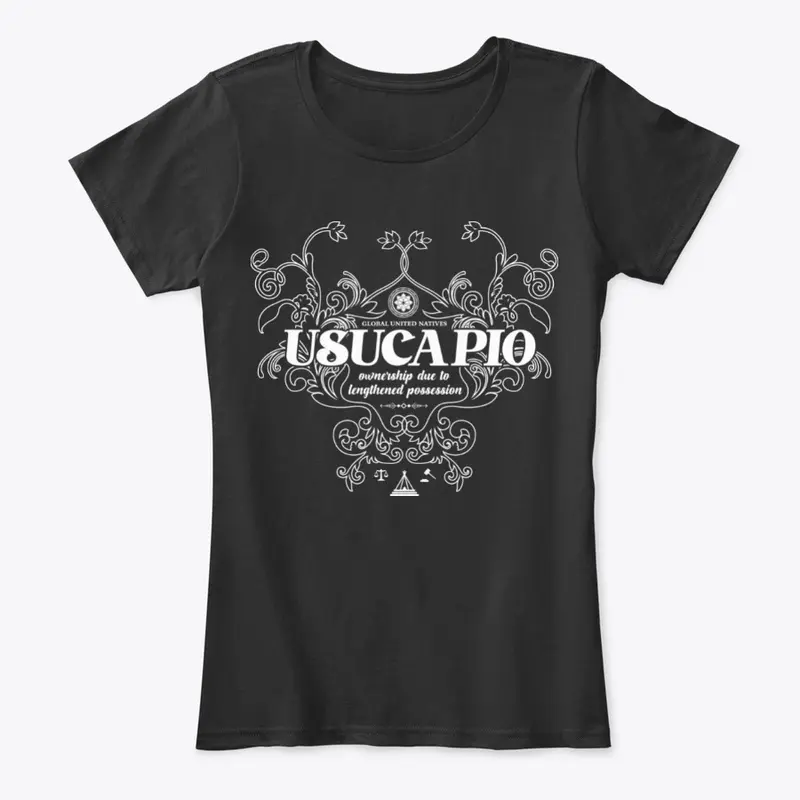 Usucapio Comfy Womens Tee, Black