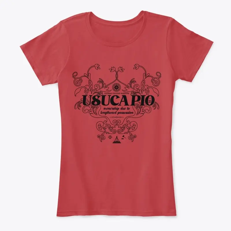 Usucapio Comfy Womens Tee, Red